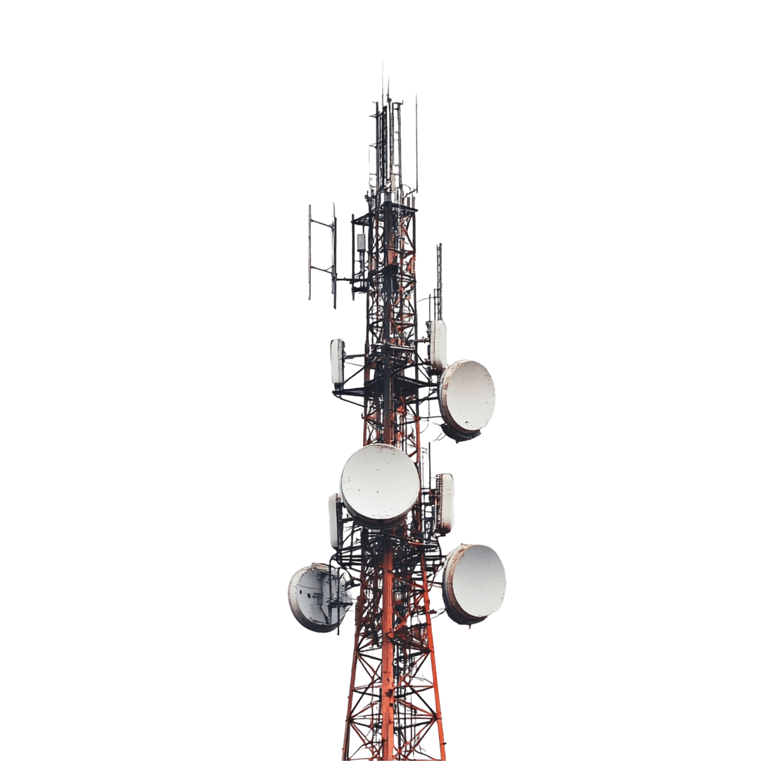 Telecommunication tower with modern connectivity